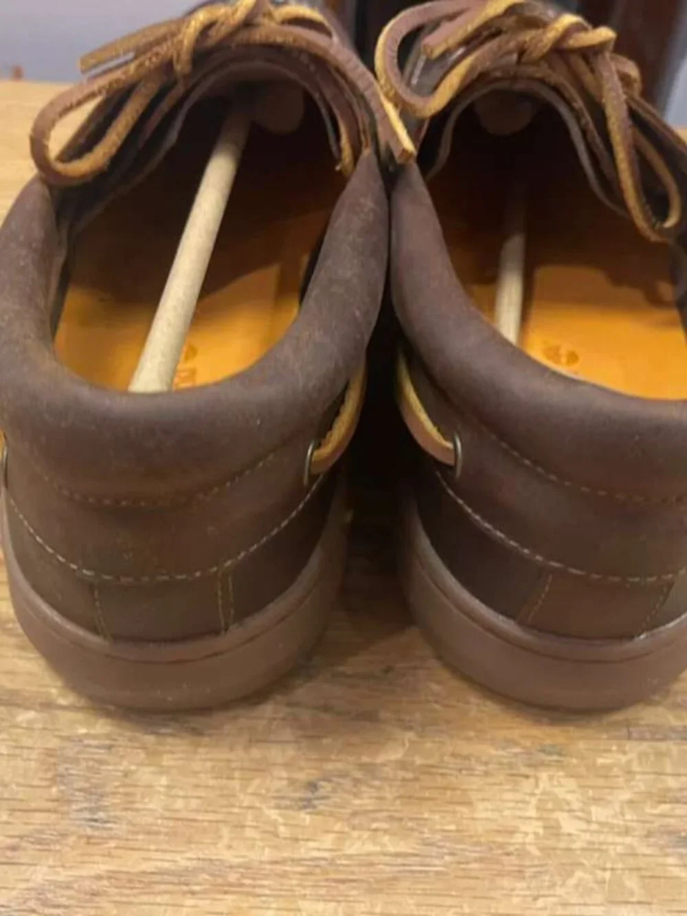 TIMBERLAND MEN'S PORTOFINO PIER BOAT SHOES TAUPE FULL GRAIN A6CXM-EN4 ALL SIZES